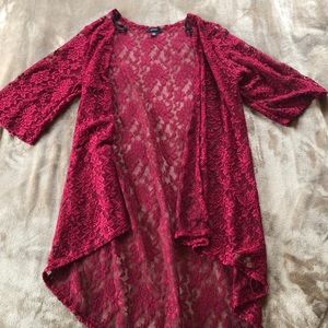 Red Lace kimono women’s